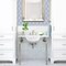 Nantucket Sinks 17 Inch x 14 Inch Glazed Bottom Undermount GB-17x17-W Oval Ceramic Sink In White GB-17x14-W - alternate 2